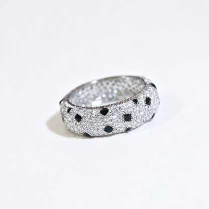 [OAK JURI]PANTHERE SPOTTED FULL DIAMOND RING
