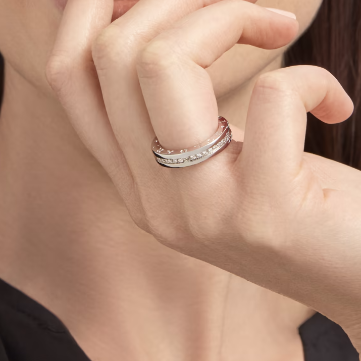 [OAK JURI]ZERO 1 ONE-BAND PAVED DIAMONDS ON THE SPIRAL RING