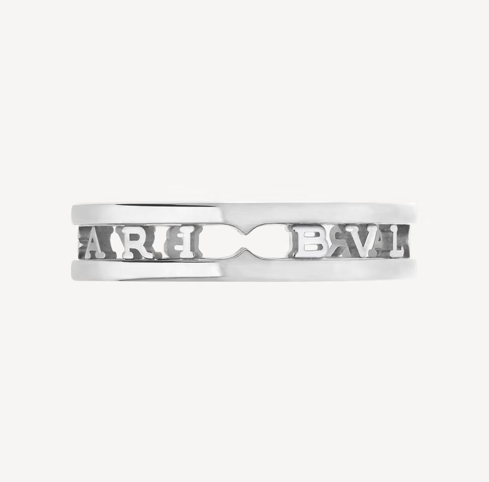 [OAK JURI]ZERO 1 ONE-BAND WITH OPENWORK LOGO SPIRAL RING