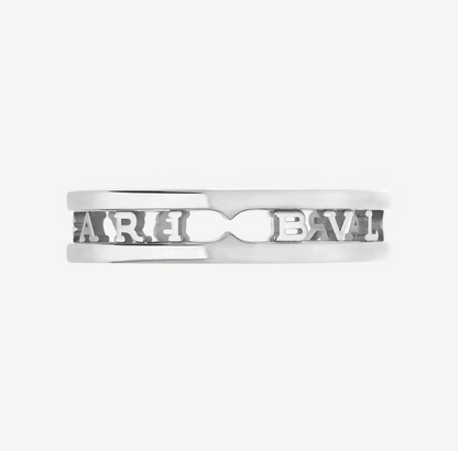 [OAK JURI]ZERO 1 ONE-BAND WITH OPENWORK LOGO SPIRAL RING