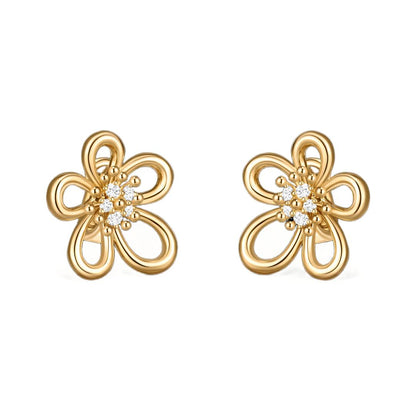 [OAK JURI] FLOWERLACE EARRING 5 DIAMONDS
