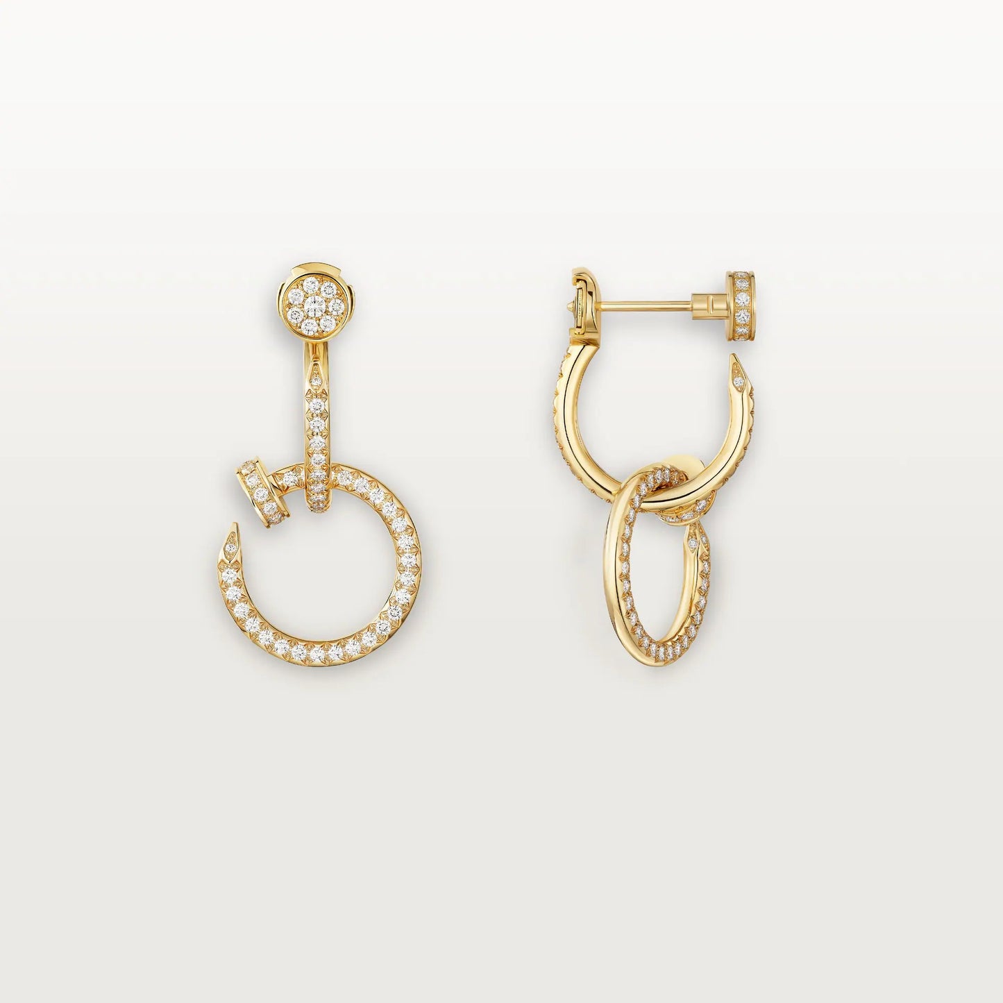 [OAK JURI]JUSTE FULL DIAMOND DOUBLE EARRINGS
