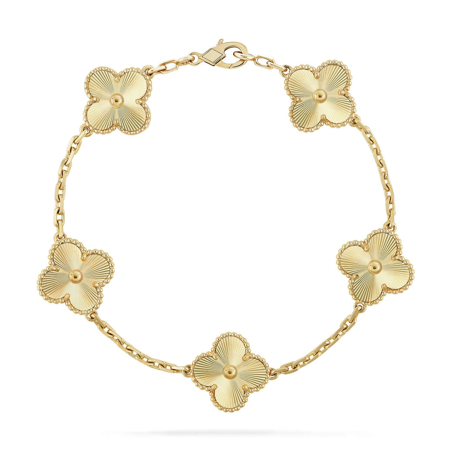 [OAK JURI]CLOVER 5 FLOWERS LASER BRACELET