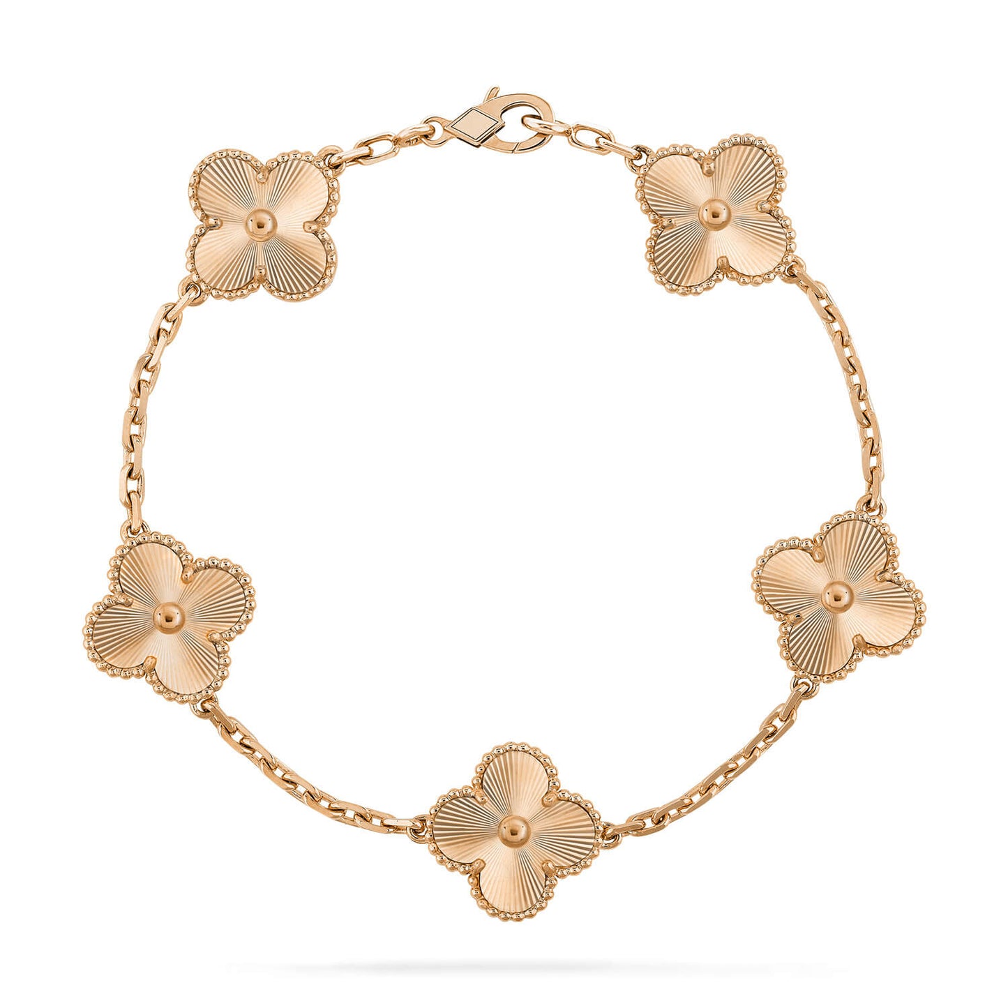 [OAK JURI]CLOVER 5 FLOWERS LASER BRACELET