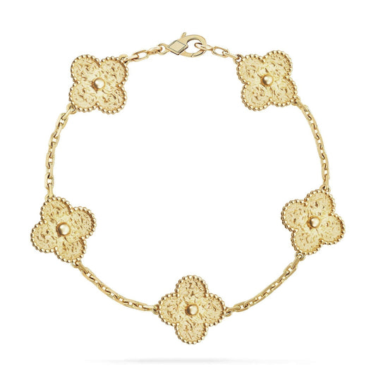 [OAK JURI]CLOVER 5 MOTIFS BRONZING BRACELET
