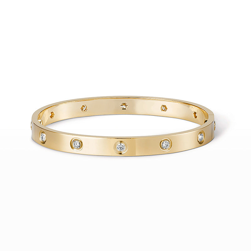 [OAK JURI]LOVE BRACELET 6.1MM 10 DIAMONDS