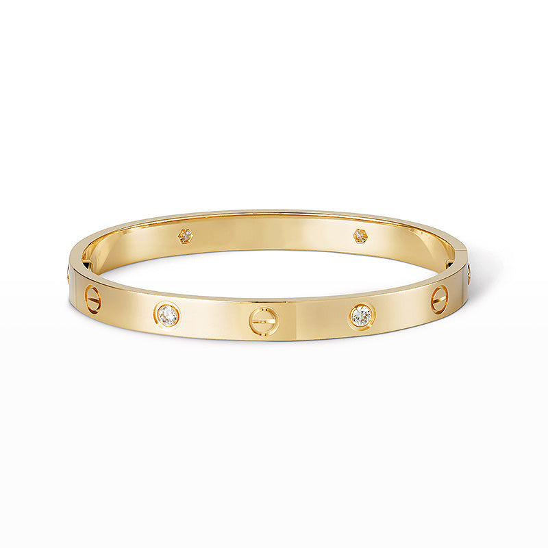 [OAK JURI]LOVE BRACELET 6.1MM 4 DIAMONDS