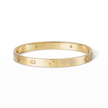 [OAK JURI]LOVE BRACELET 6.1MM 4 DIAMONDS