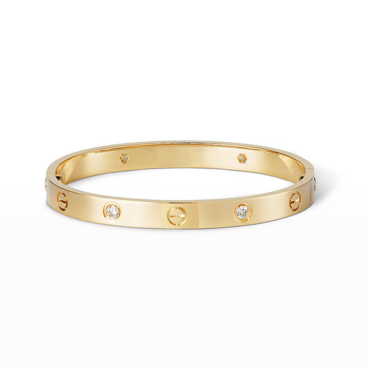 [OAK JURI]LOVE BRACELET 6.1MM 4 DIAMONDS