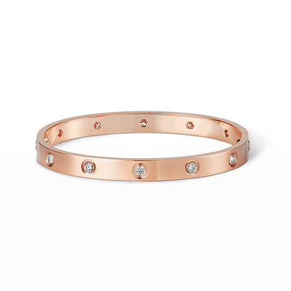 [OAK JURI]LOVE BRACELET 6.1MM 10 DIAMONDS