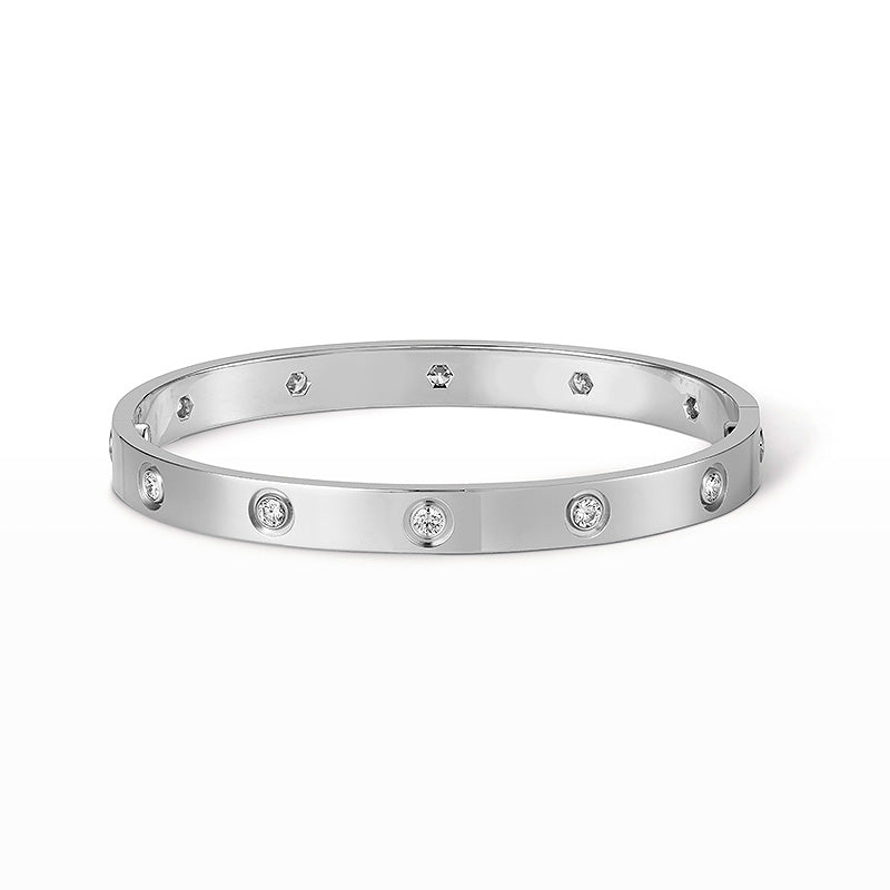 [OAK JURI]LOVE BRACELET 6.1MM 10 DIAMONDS