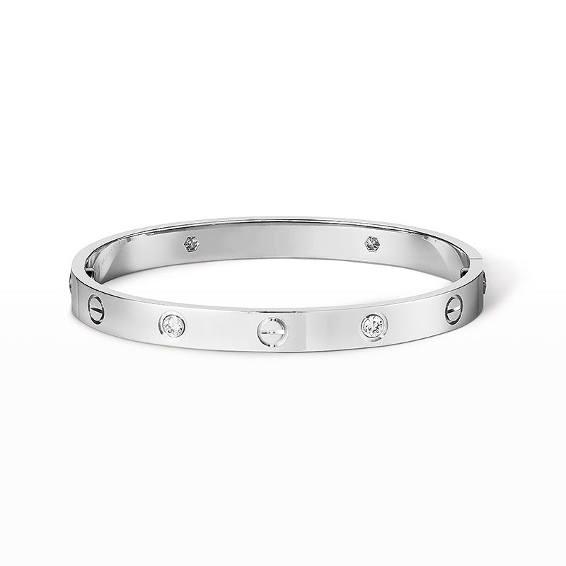 [OAK JURI]LOVE BRACELET 6.1MM 4 DIAMONDS