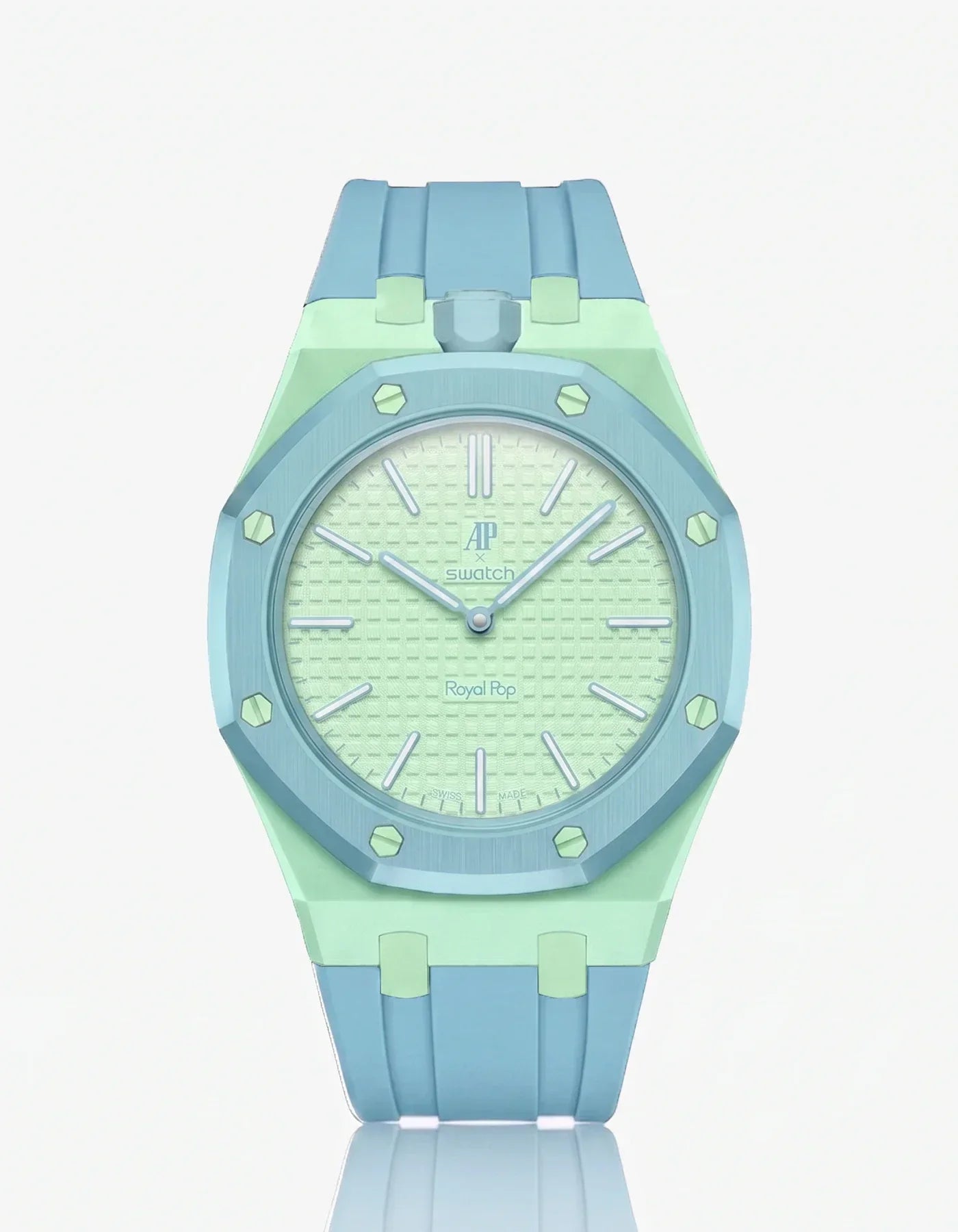 Silicone Strap & Bioceramic Case  Royal Pop  Blaue Acht