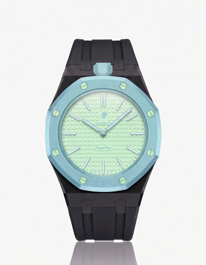 Silicone Strap & Bioceramic Case  Royal Pop  Blaue Acht