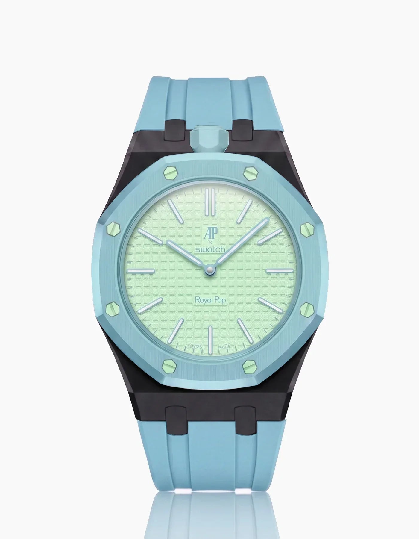 Silicone Strap & Bioceramic Case  Royal Pop  Blaue Acht