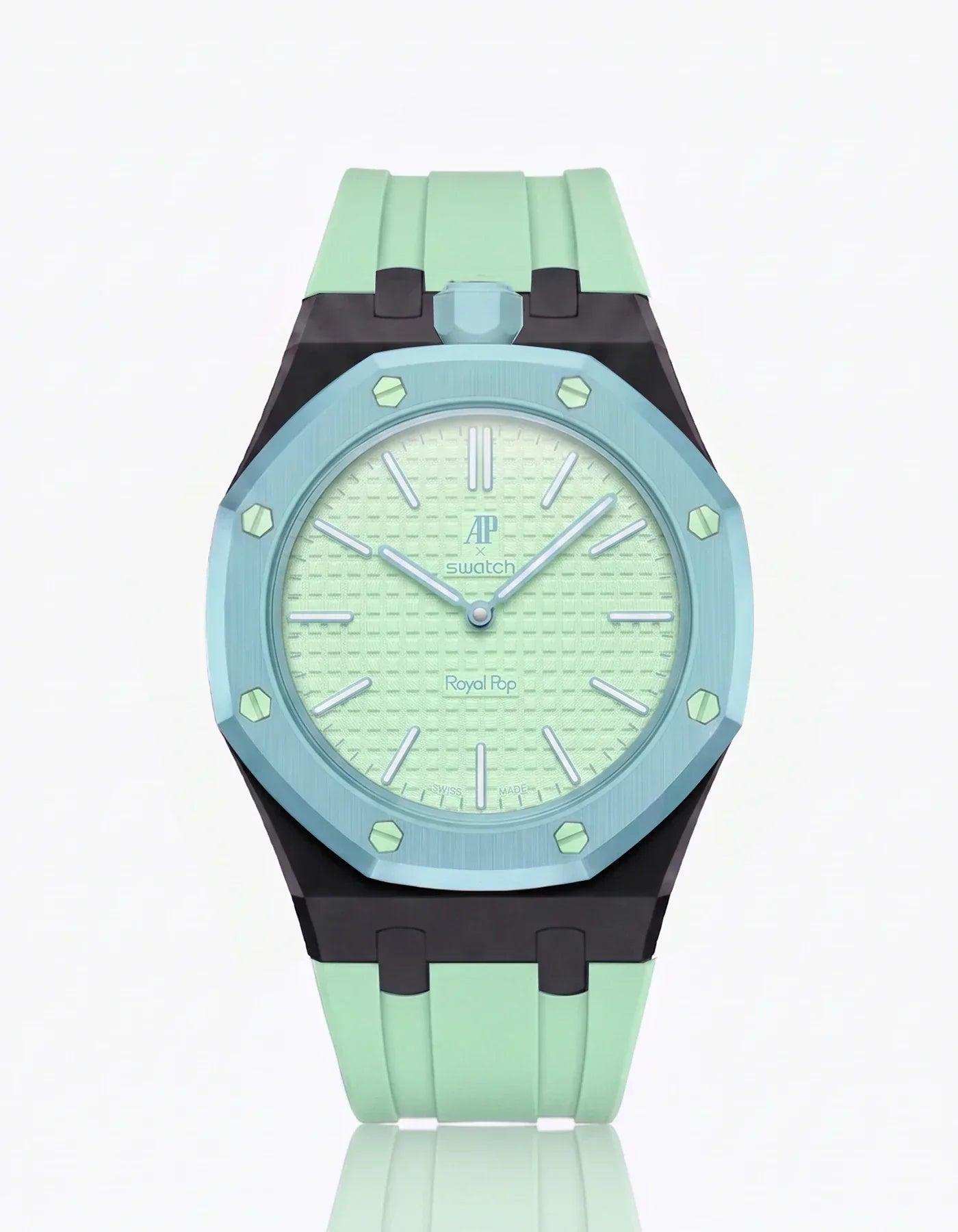 Silicone Strap & Bioceramic Case  Royal Pop  Blaue Acht