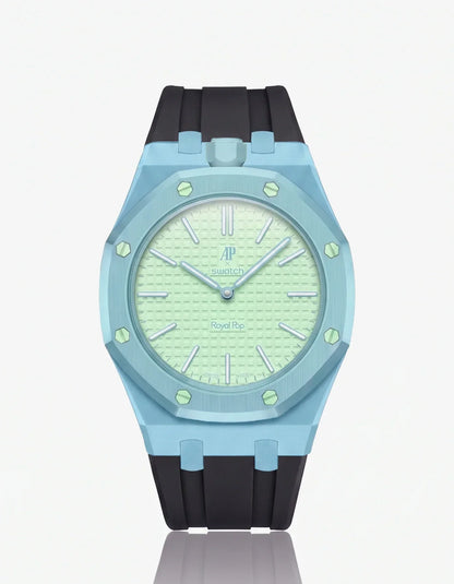 Silicone Strap & Bioceramic Case  Royal Pop  Blaue Acht
