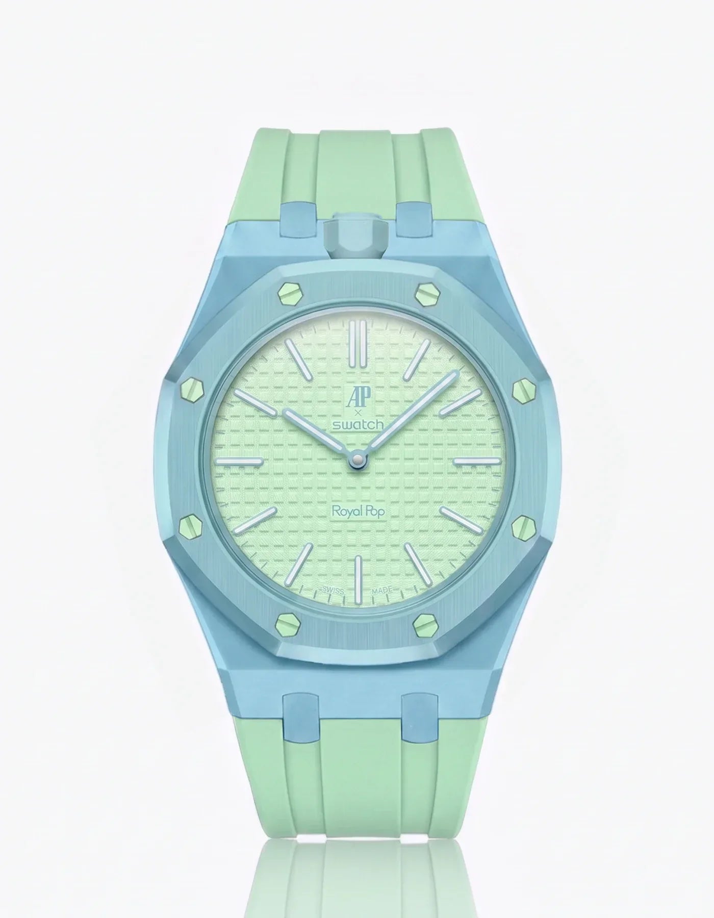 Silicone Strap & Bioceramic Case  Royal Pop  Blaue Acht