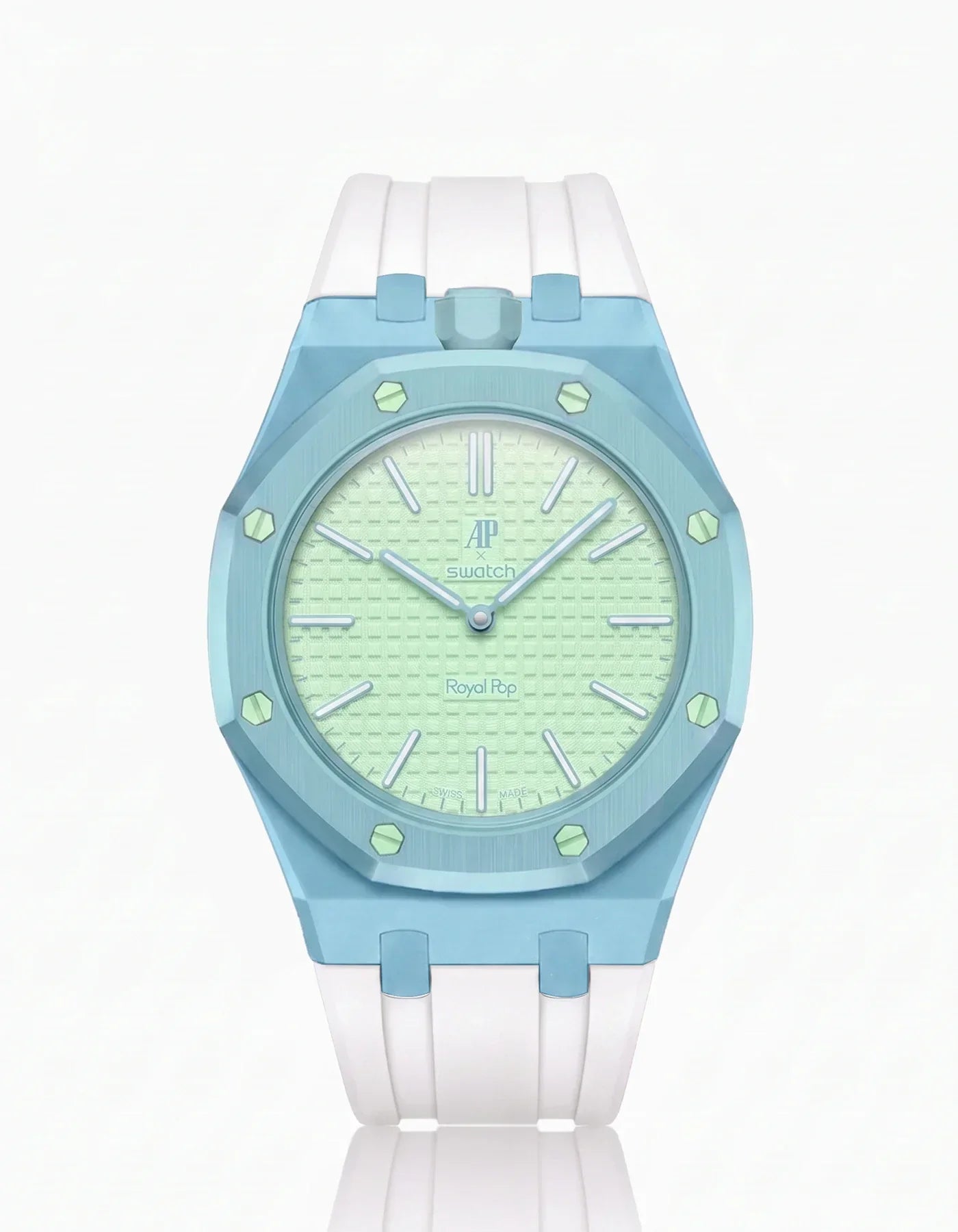 Silicone Strap & Bioceramic Case  Royal Pop  Blaue Acht