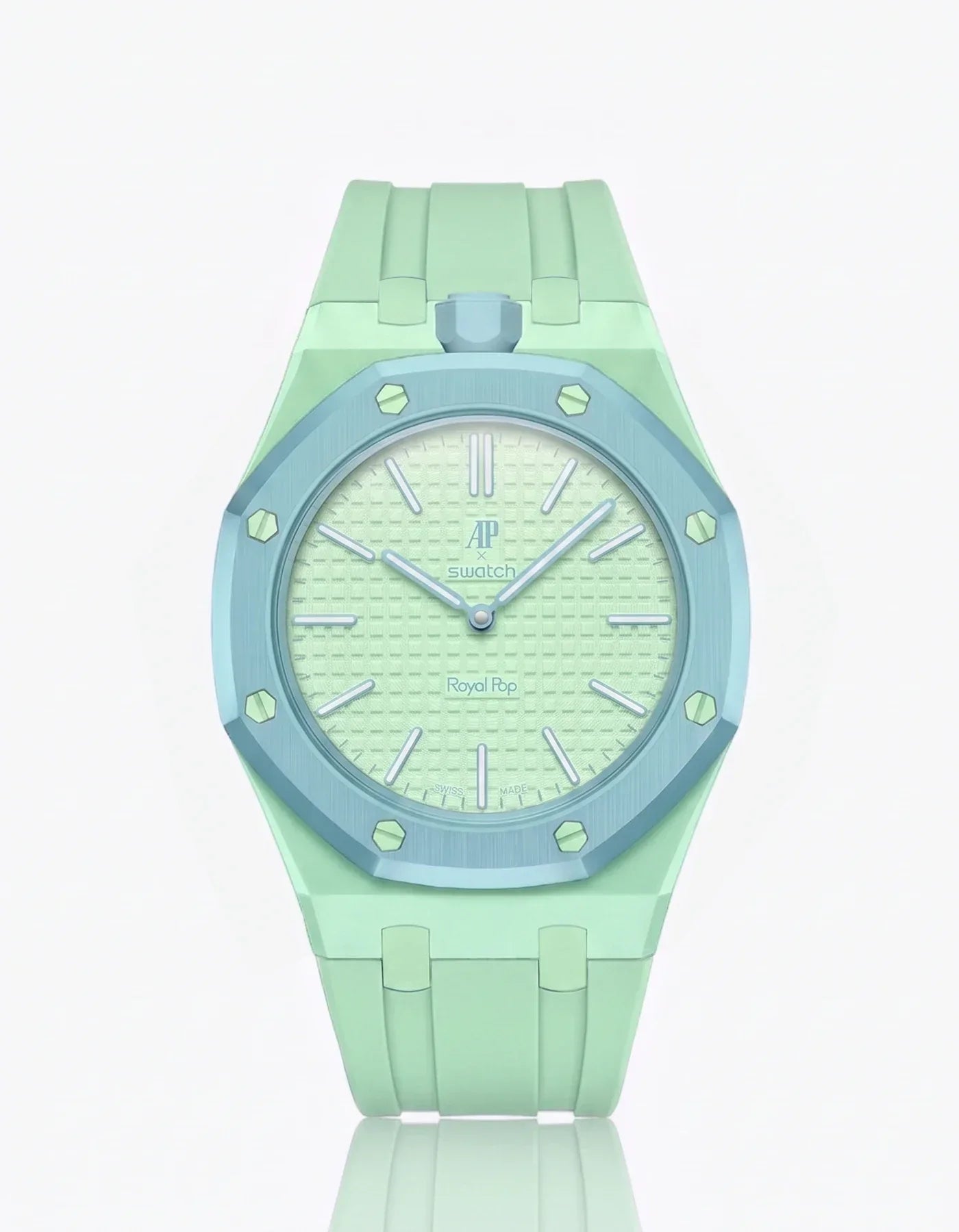 Silicone Strap & Bioceramic Case  Royal Pop  Blaue Acht