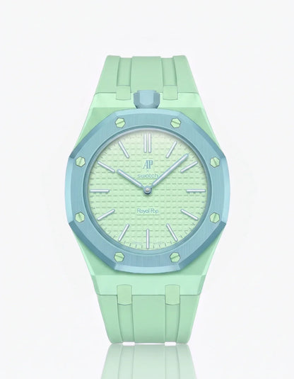 Silicone Strap & Bioceramic Case  Royal Pop  Blaue Acht