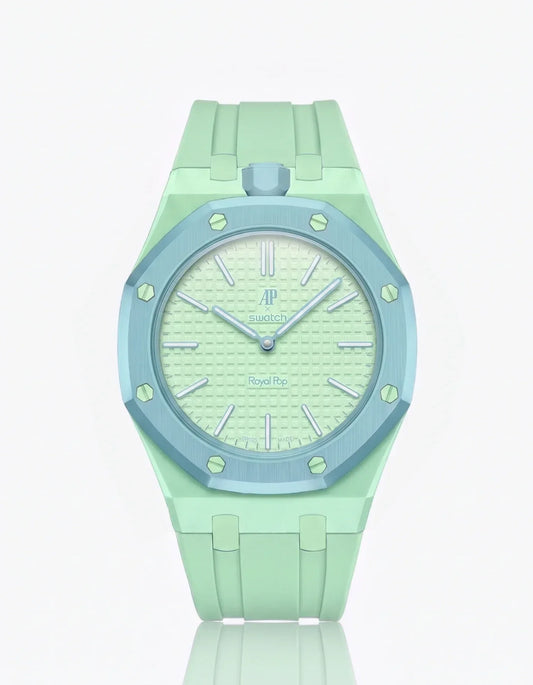 Silicone Strap & Bioceramic Case  Royal Pop  Blaue Acht