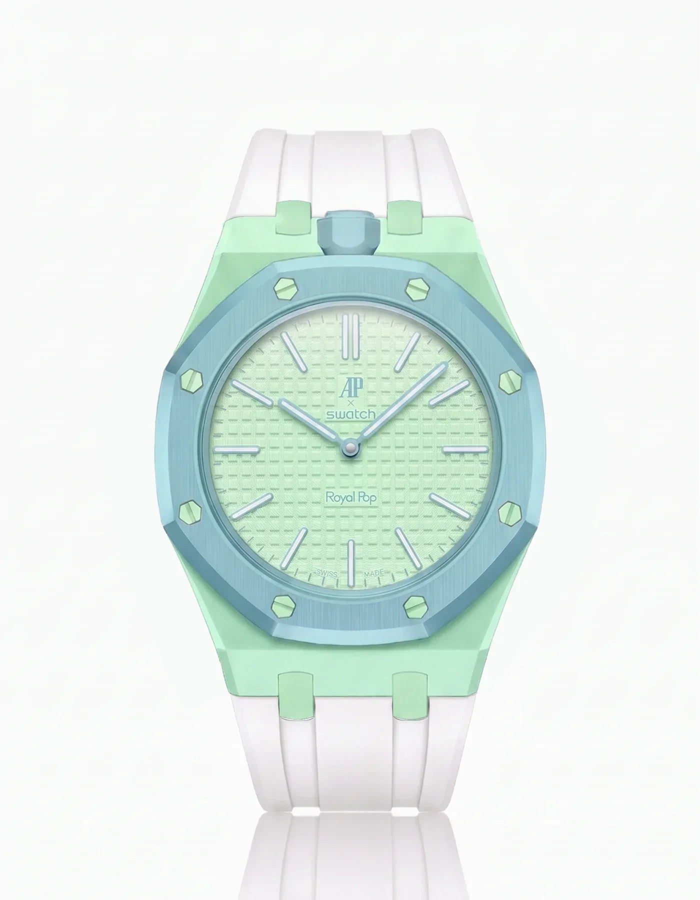 Silicone Strap & Bioceramic Case  Royal Pop  Blaue Acht
