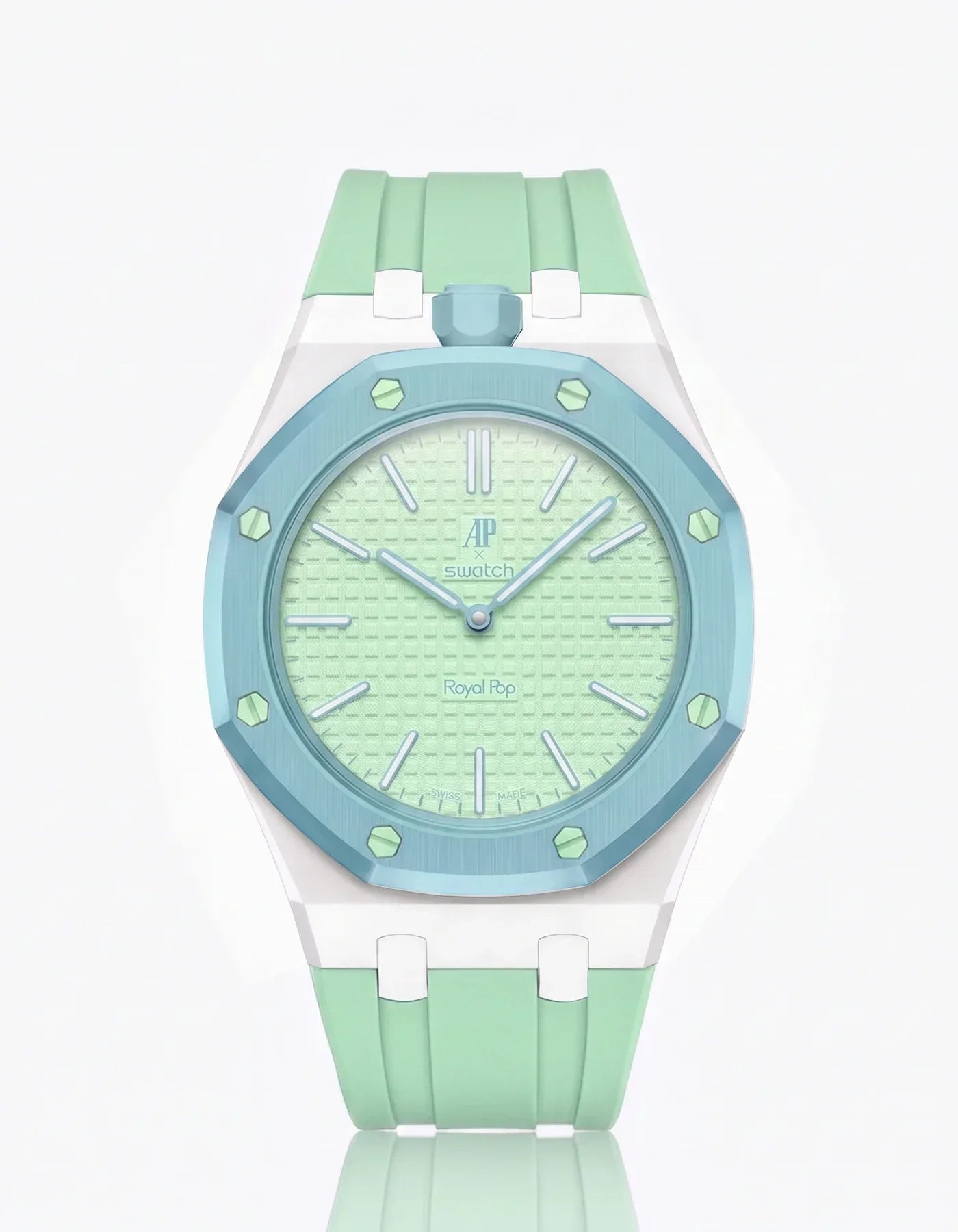 Silicone Strap & Bioceramic Case  Royal Pop  Blaue Acht