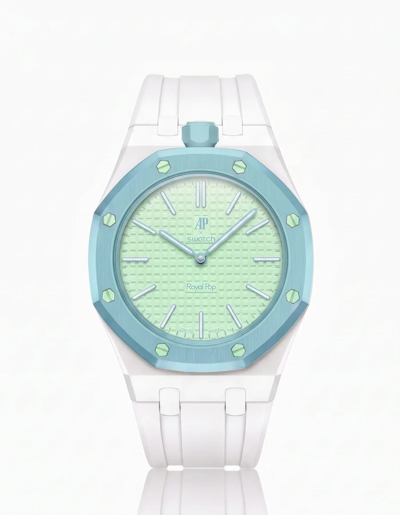 Silicone Strap & Bioceramic Case  Royal Pop  Blaue Acht