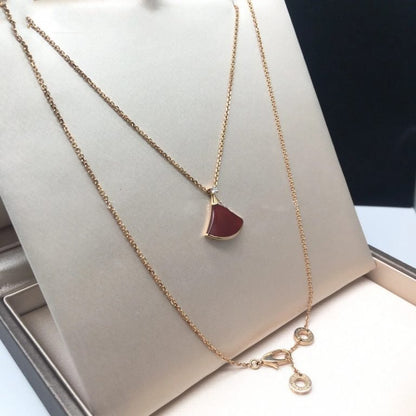[OAK JURI]DREAM NECKLACE CARNELIAN 1 DIAMOND