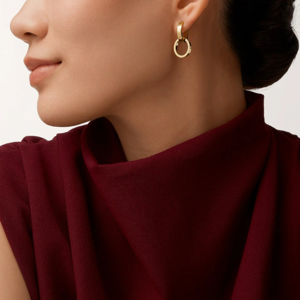 [OAK JURI]LOVE 3.3MM DANGLE EARRINGS
