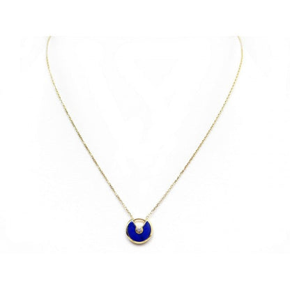 [OAK JURI]AMULETTE ROSE GOLD AGATE NECKLACE