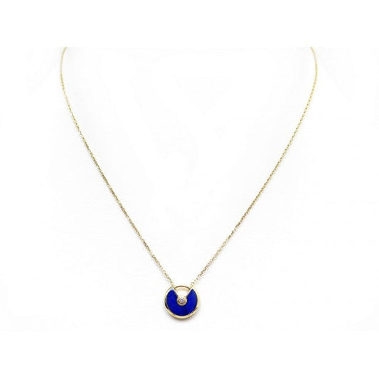 [OAK JURI]AMULETTE ROSE GOLD AGATE NECKLACE