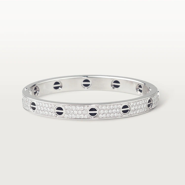 [OAK JURI]LOVE BRACELET 6.1MM DIAMOND-PAVED CERAMIC