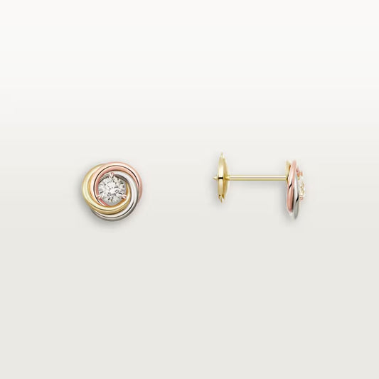 [OAK JURI]TRINITY STUD DIAMOND EARRINGS