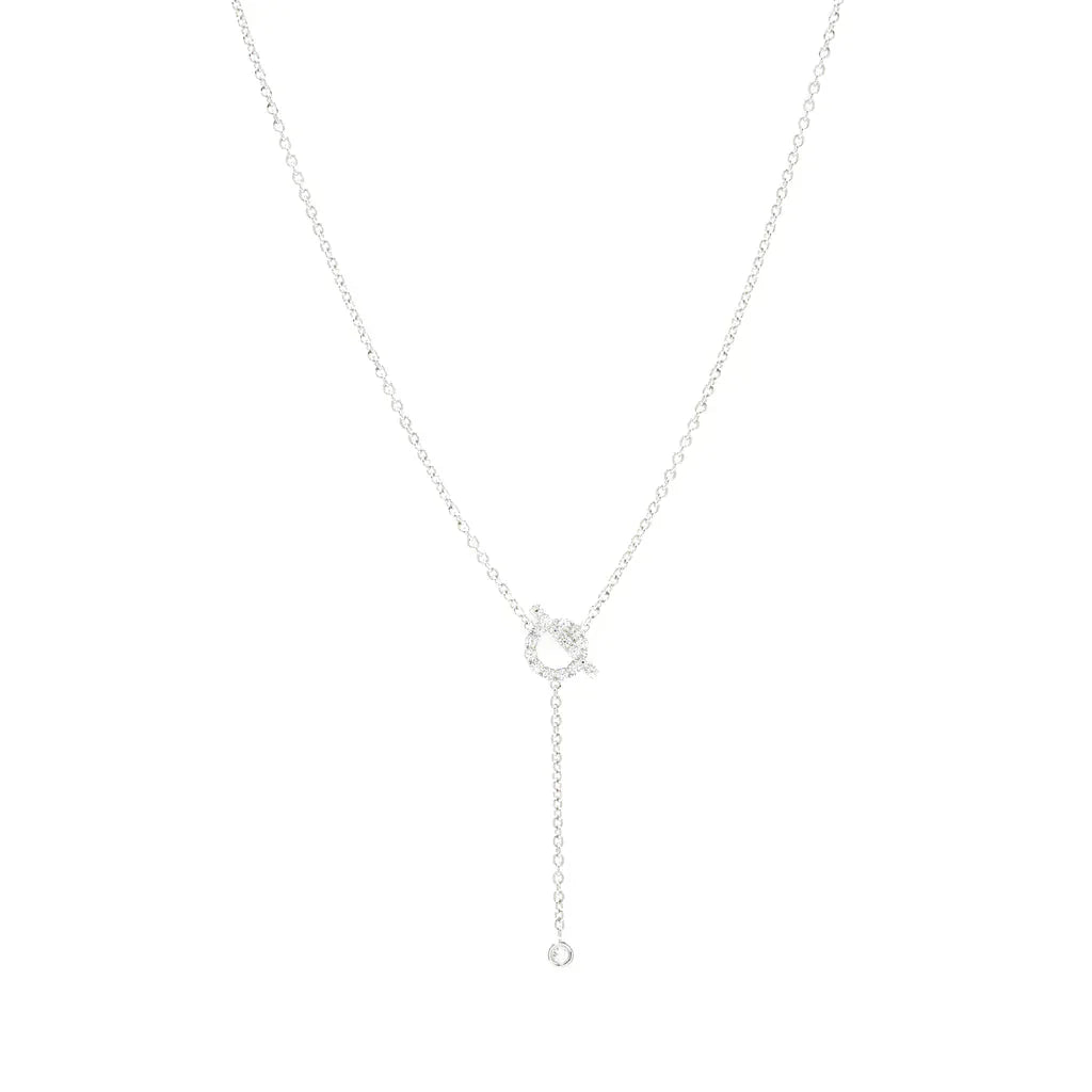 [OAK JURI]FINESSE SILVER DIAMOND NECKLACE