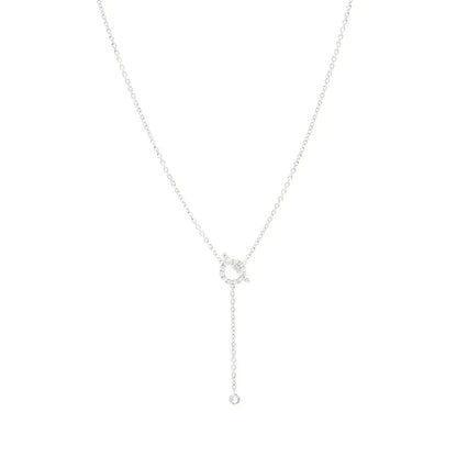 [OAK JURI]FINESSE SILVER DIAMOND NECKLACE