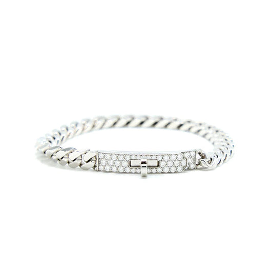 [OAK JURI]KELLY CHAIN SILVER DIAMOND BRACELET