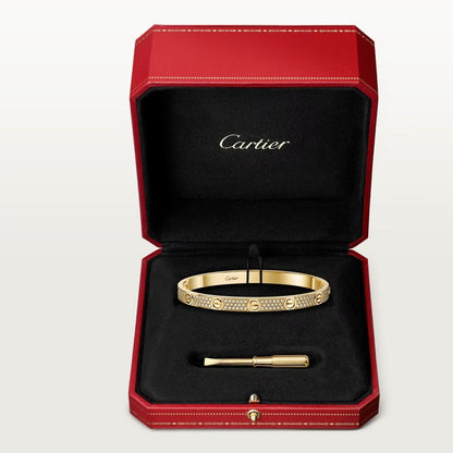 [OAK JURI]LOVE BRACELET 4.8MM DIAMOND-PAVED