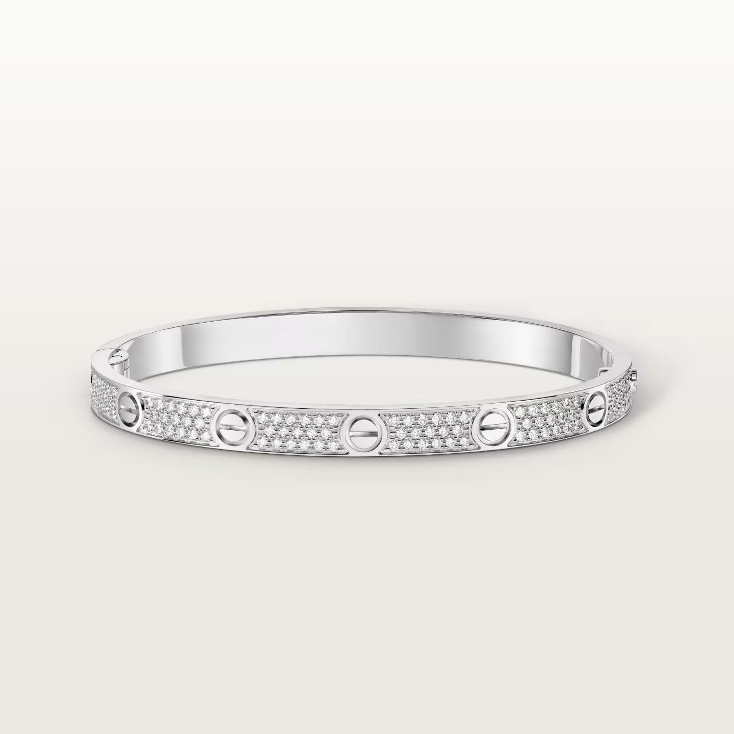[OAK JURI]LOVE BRACELET 4.8MM DIAMOND-PAVED