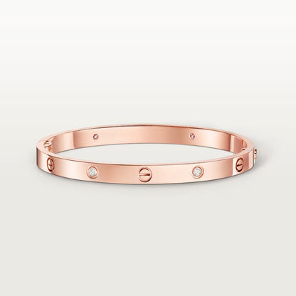 [OAK JURI]LOVE BRACELET 4.8MM 4 DIAMONDS