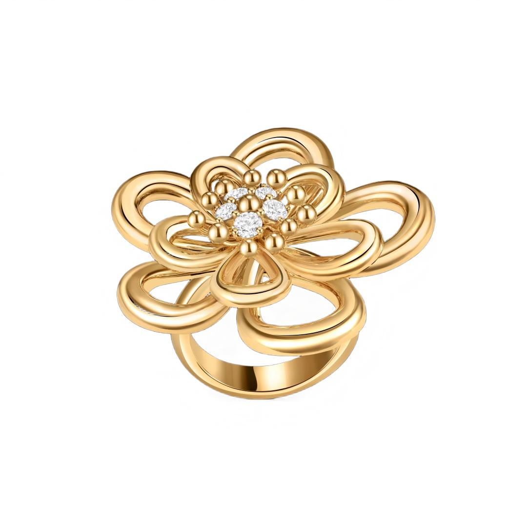 [OAK JURI] FLOWERLACE RING 5 DIAMONDS