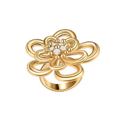 [OAK JURI] FLOWERLACE RING 5 DIAMONDS