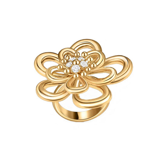 [OAK JURI] FLOWERLACE RING 5 DIAMONDS