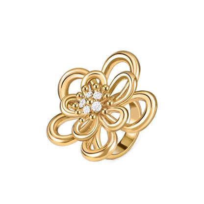 [OAK JURI] FLOWERLACE RING 5 DIAMONDS