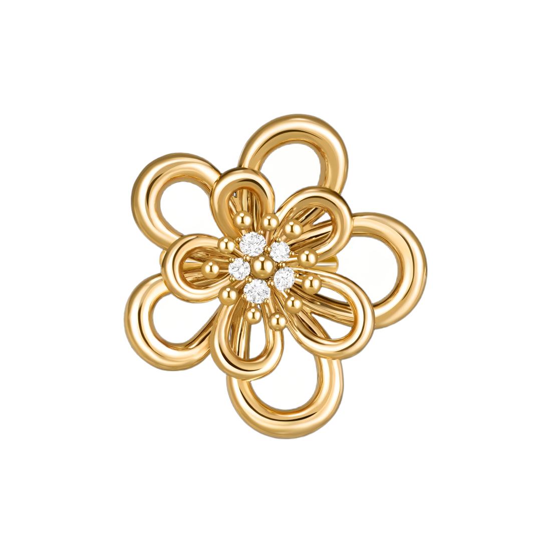 [OAK JURI] FLOWERLACE RING 5 DIAMONDS
