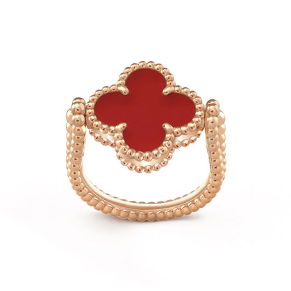 [OAK JURI]CLOVER RIVERSIBLE PINK GOLD RING