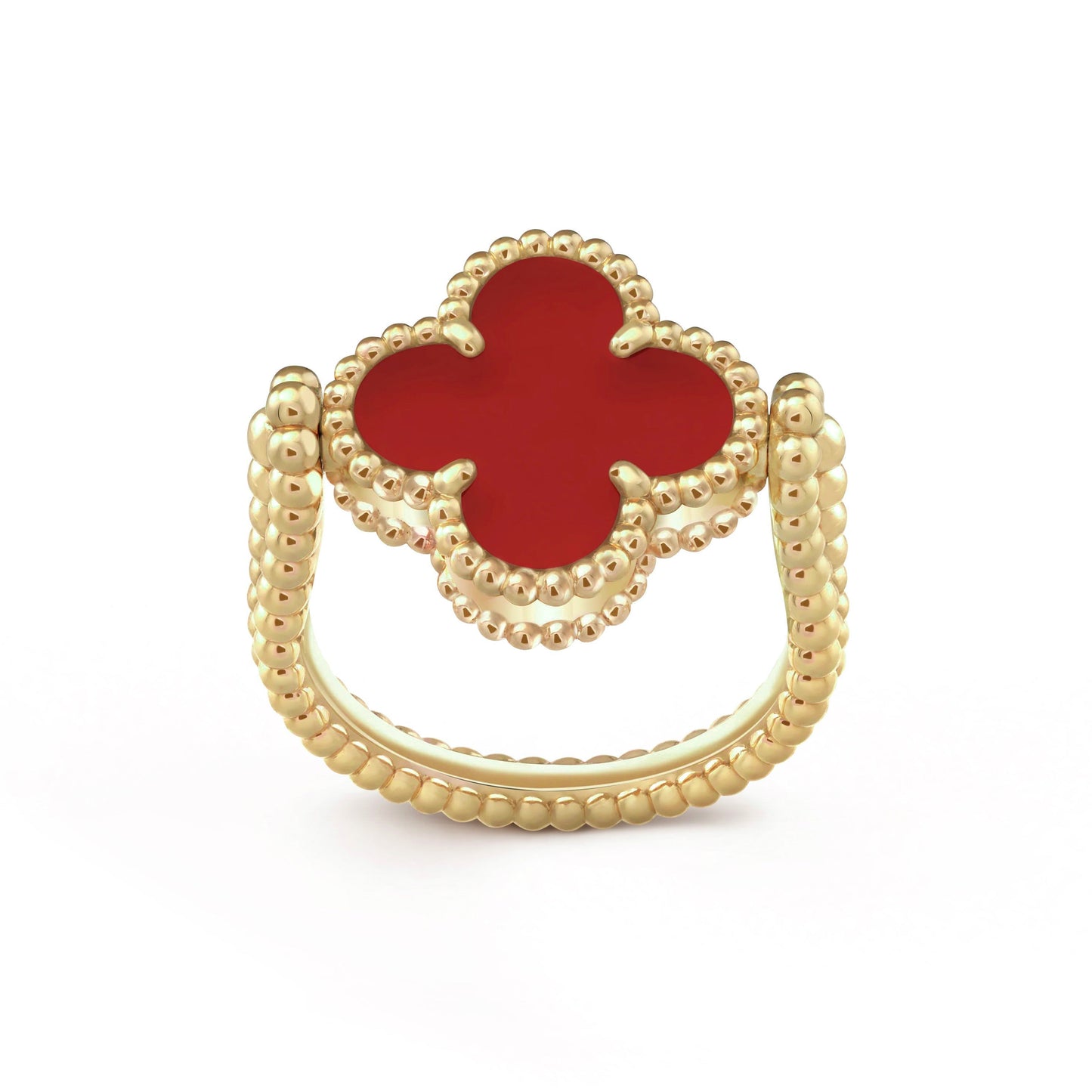 [OAK JURI]CLOVER RIVERSIBLE RING GOLD COLLECTION