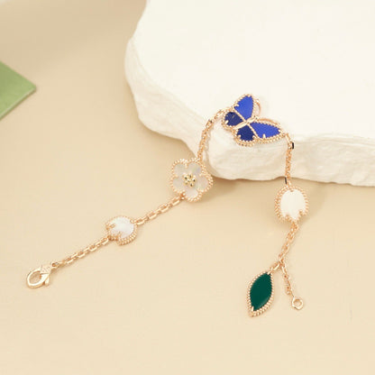[OAK JURI]LUCKY SPRING BUTTERFLY 5 MOTIF BRACELET