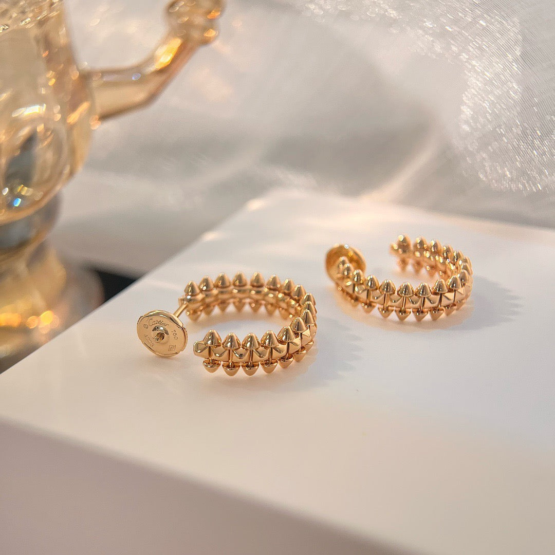 [OAK JURI]CLASH SMALL HOOP EARRINGS